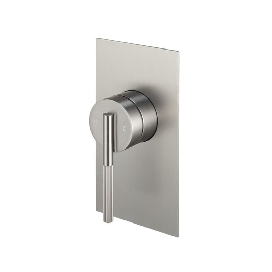 BU0245.ST CADDENCE Brushed Nickel Nickel Square Wall Mounted Wall Mixer