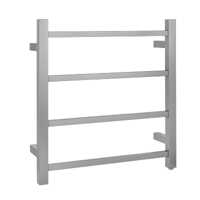 BU04.S.HTR BU Brushed Nickel Square Wall Mounted Towel Rack