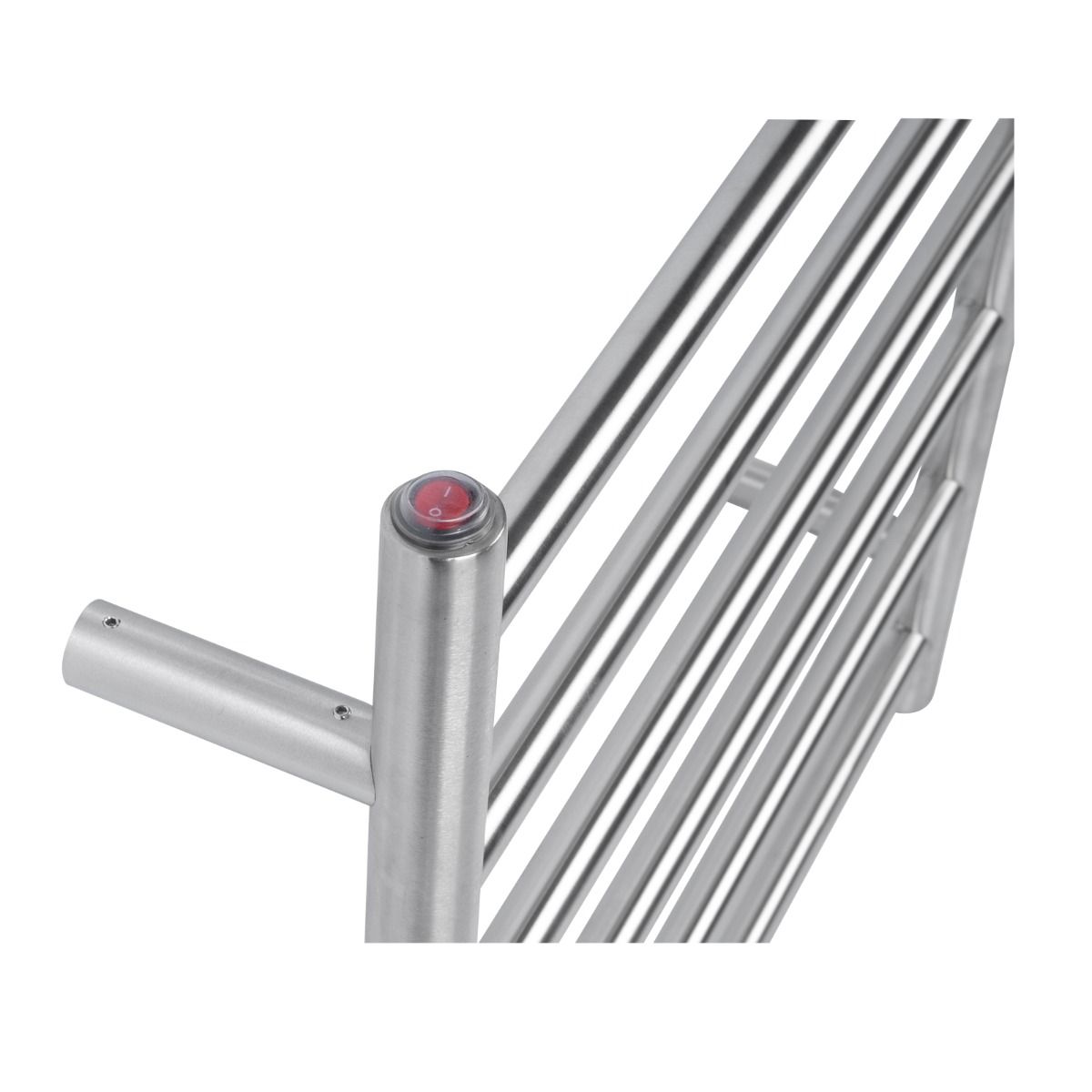 BU06.R.HTR Brushed Nickel Round Wall Mounted Towel Rack