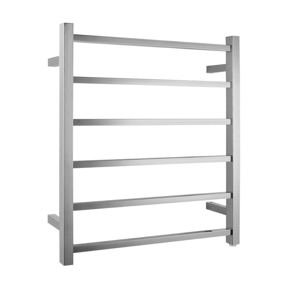 BU06.S.HTR BU Brushed Nickel Square Wall Mounted Towel Rack