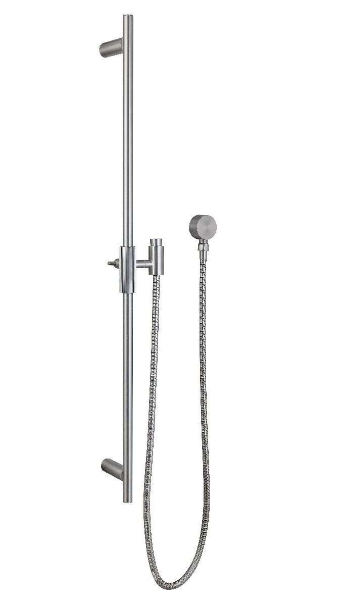 BU2151.SH.N CADDENCE Brushed Nickel Round Wall Mounted Shower Rail