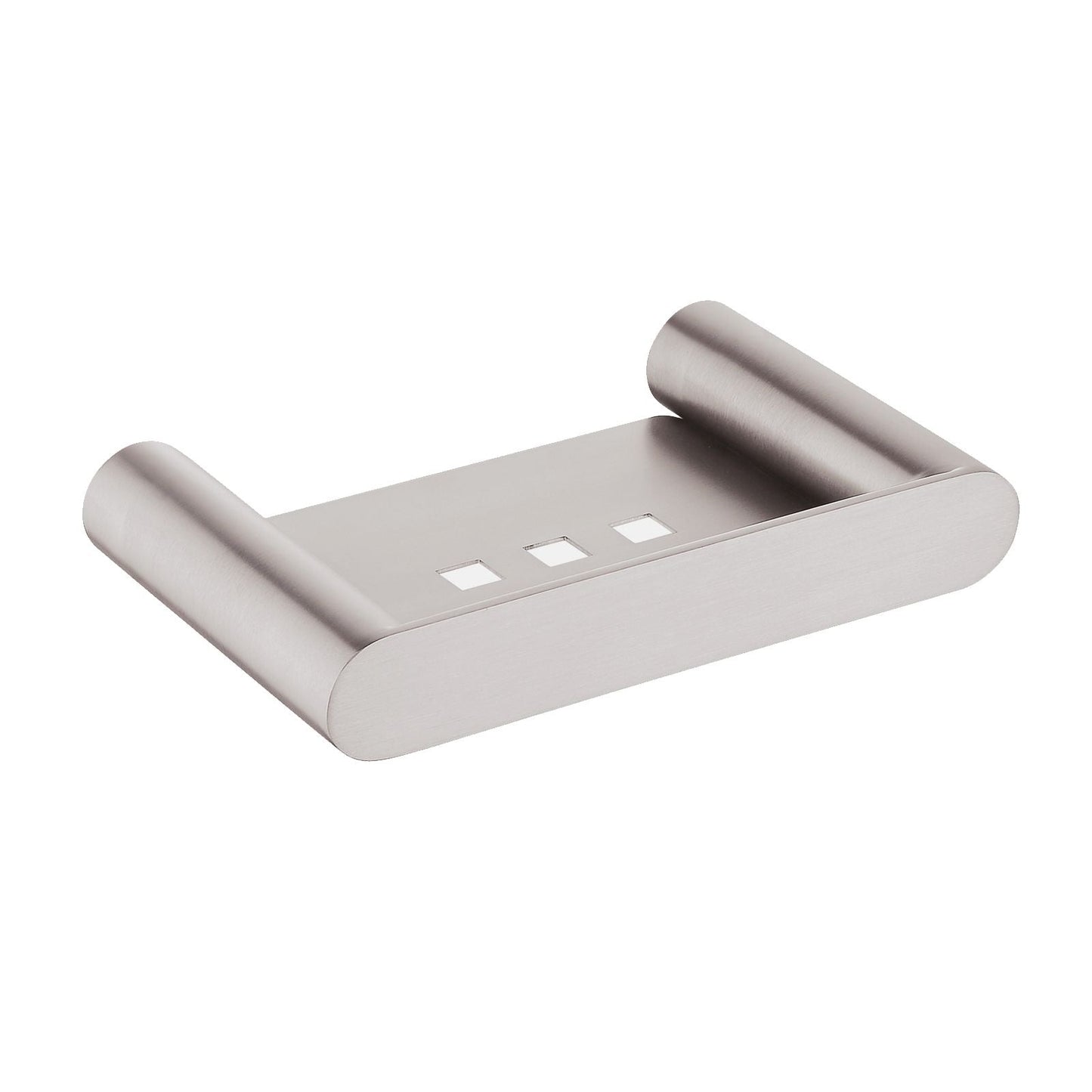 BU6506.TR RUSHY Brushed Nickel Nickel Rectangular Wall Mounted Soap Dish Holder