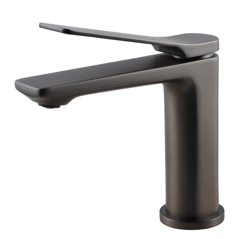 BUGM0128.BM RUSHY Brushed Gunmetal Grey Counter-mounted Basin Mixer