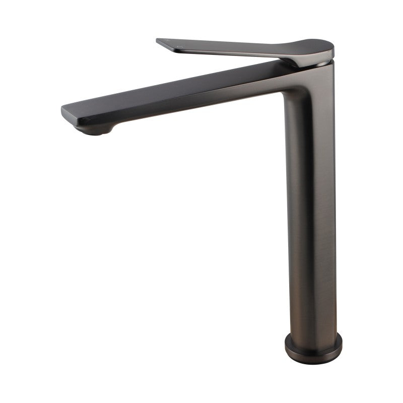 BUGM0149.BM Brushed Gunmetal Grey Above Counter Tall Basin Mixer