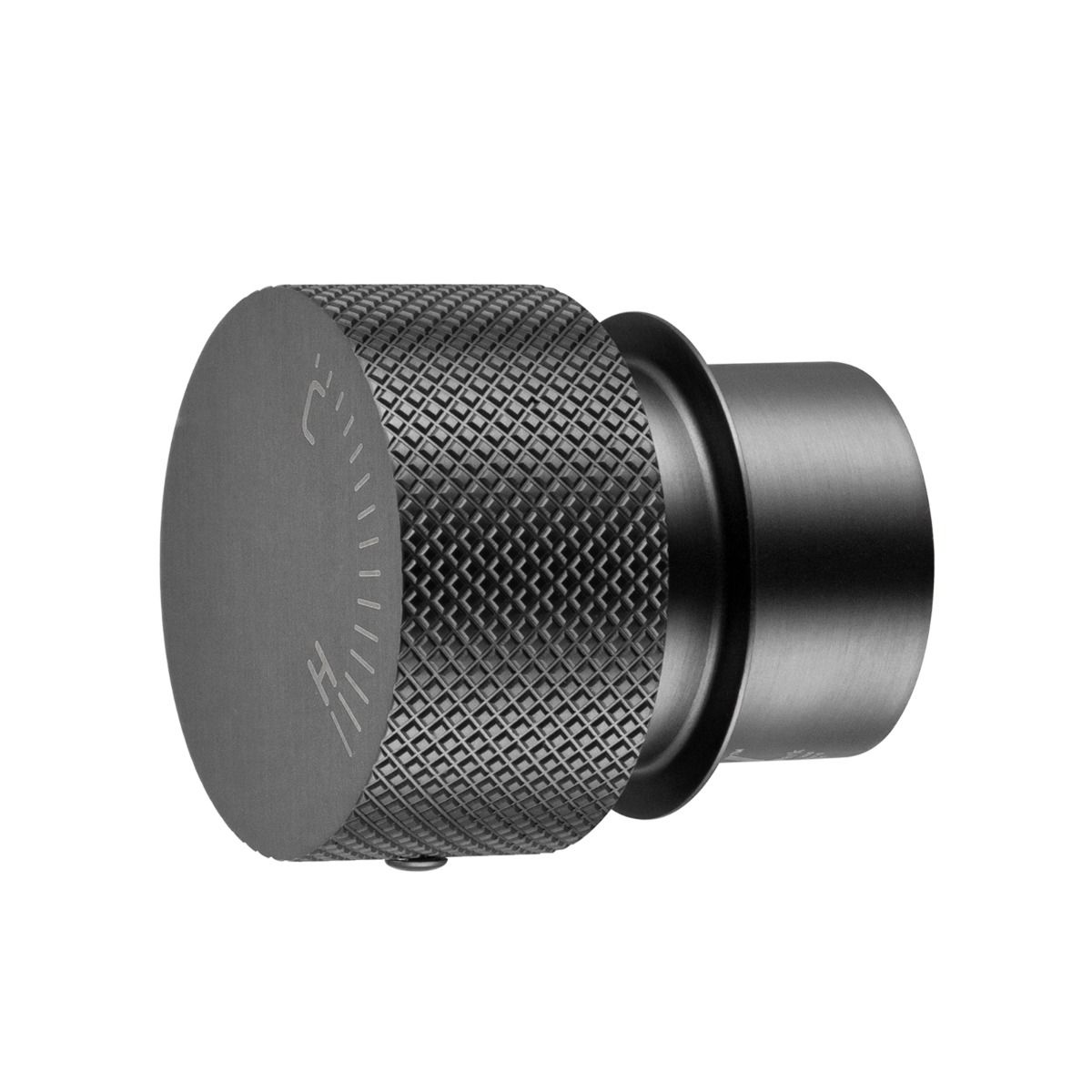 BUGM0169.HD Brushed Gunmetal Grey Round Wall Mounted Mixer Handle