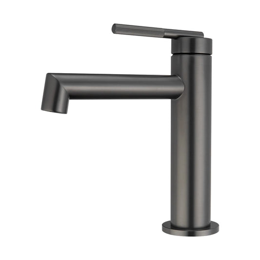 BUGM0240.BM CADDENCE Brushed Gunmetal Grey Counter-mounted Basin Mixer