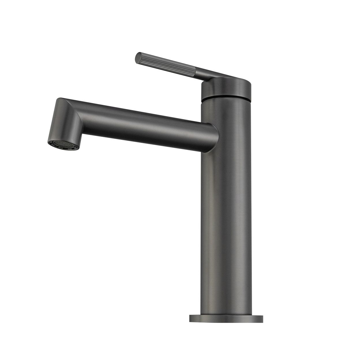 BUGM0240.BM CADDENCE Brushed Gunmetal Grey Counter-mounted Basin Mixer