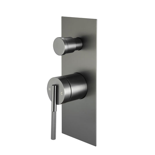 BUGM0244.ST CADDENCE Brushed Gunmetal Grey Wall Mounted Wall Mixer