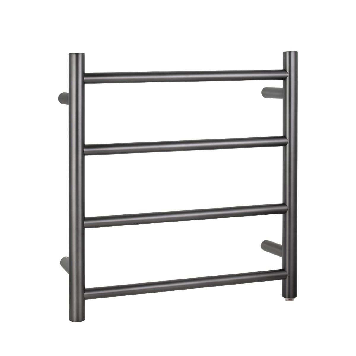 BUGM04.R.HTR Brushed Gunmetal Grey Round Wall Mounted Towel Warmer