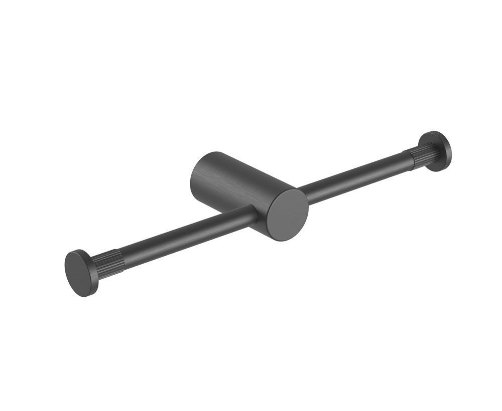 BUGM9005.TR CADDENCE Brushed Gun Metal Gunmetal Grey Wall Mounted Toilet Paper Holder