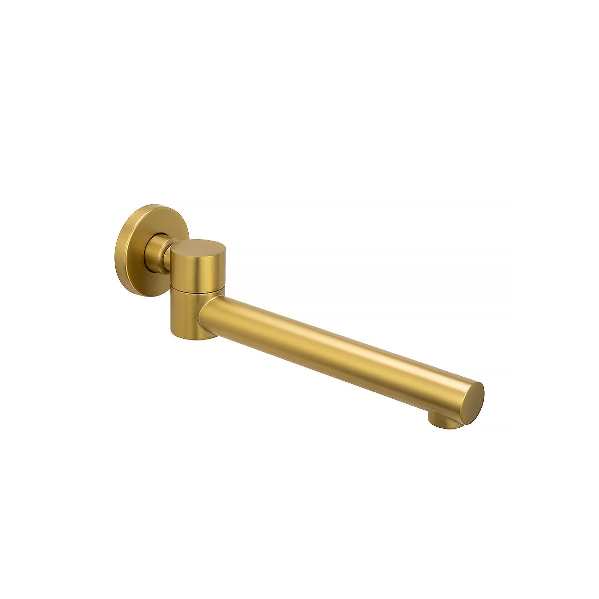 BUYG0004.BS Brushed Brass Round Wall Mounted Spout