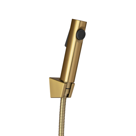 BUYG0025E.SH Brushed Yellow Gold Round Wall Mounted Bidet Spray