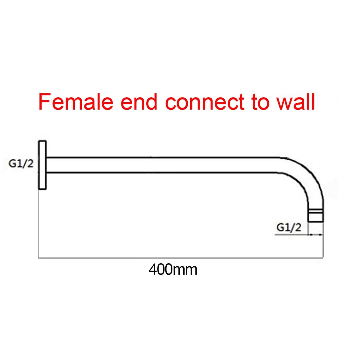 BUYG0108.SA Brushed Brass Round Wall Mounted Shower Arm
