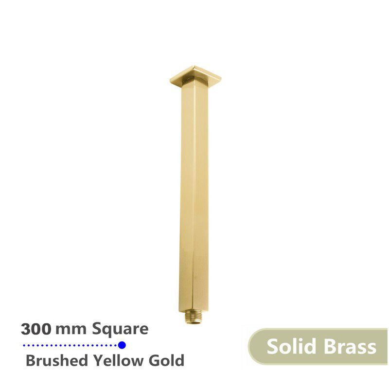 BUYG0126.SA Brushed Brass Square Ceiling Mount Shower Arm