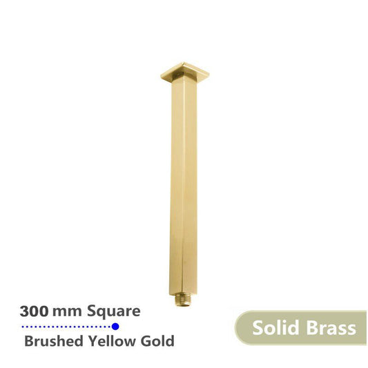 BUYG0126.SA Brushed Brass Square Ceiling Mount Shower Arm