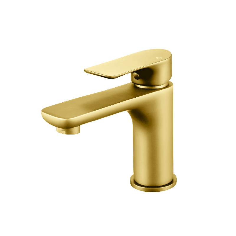 BUYG0131.BM VOG Brushed Gold Round Counter-mounted Basin Mixer