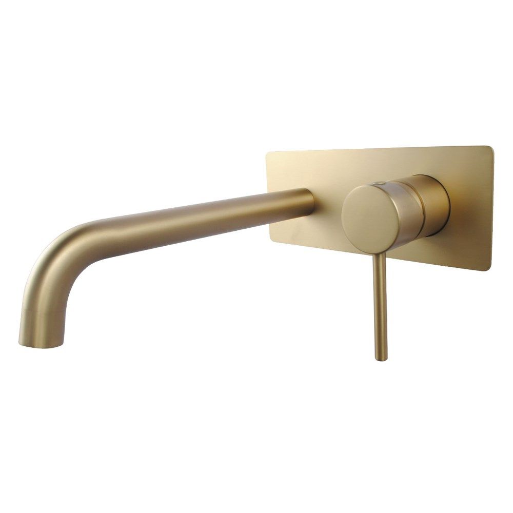 BUYG0144-2-EX.BM LUCID PIN Brushed Gold Round Wall Mounted Wall Mixer
