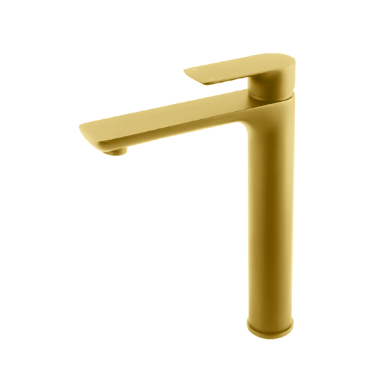 BUYG0152.BM VOG Brushed Yellow Gold Round Counter-mounted Tall Basin Mixer