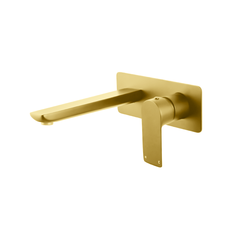 BUYG0158-2.BM Brushed Gold Circular Wall Mounted Wall Mixer