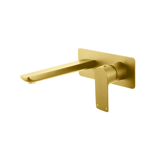 BUYG0158-2.BM Brushed Gold Circular Wall Mounted Wall Mixer