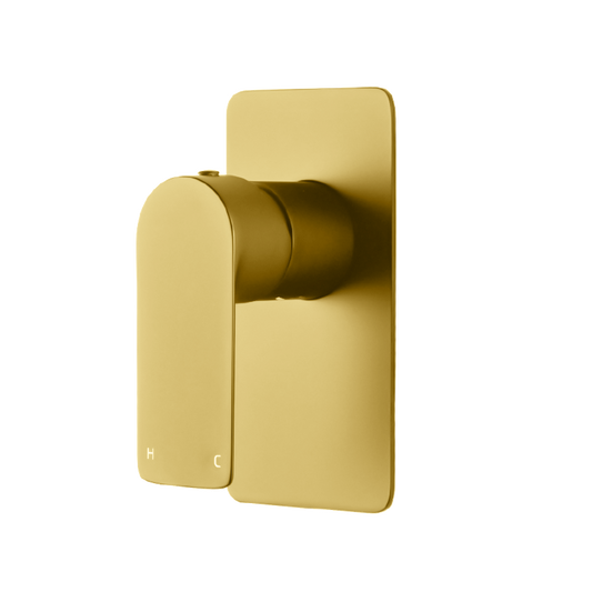 BUYG0167-2.ST VOG Brushed Brass Square Wall Mounted Wall Mixer