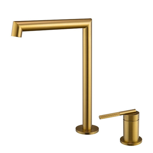 BUYG0242.BM CADDENCE Brushed Brass Counter-mounted Split Type Basin Mixer