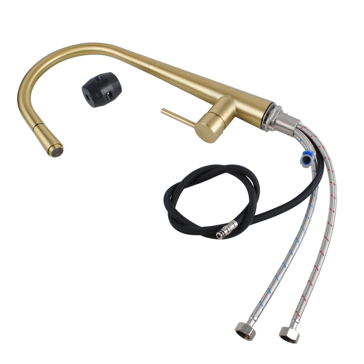 BUYG1021.KM Brushed Yellow Gold Kitchen Mixer