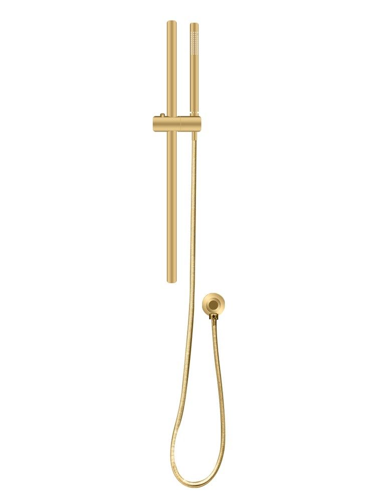 BUYG2147-1.SH Brushed Yellow Gold Round Wall Mounted Shower Rail