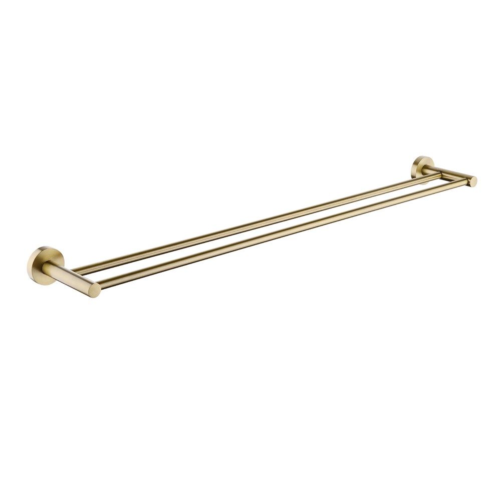 BUYG6602.TR LUCID PIN Brushed Gold Round Wall Mounted Towel Rack