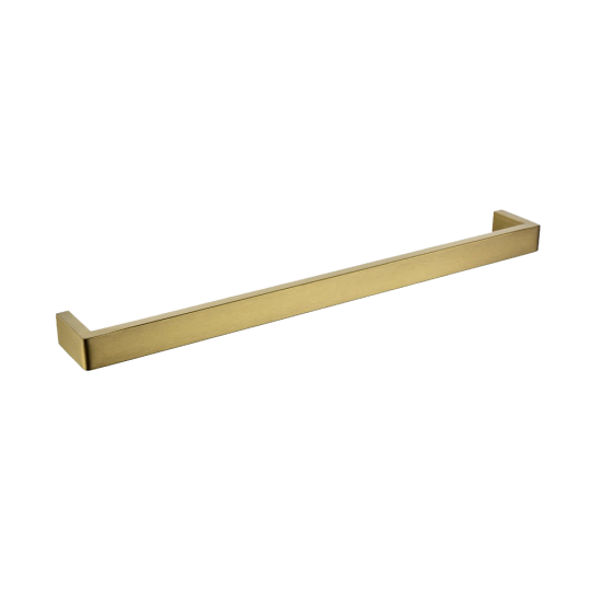 BUYG7001.TR IVANO Brushed Yellow Gold Square Wall Mounted Towel Rail