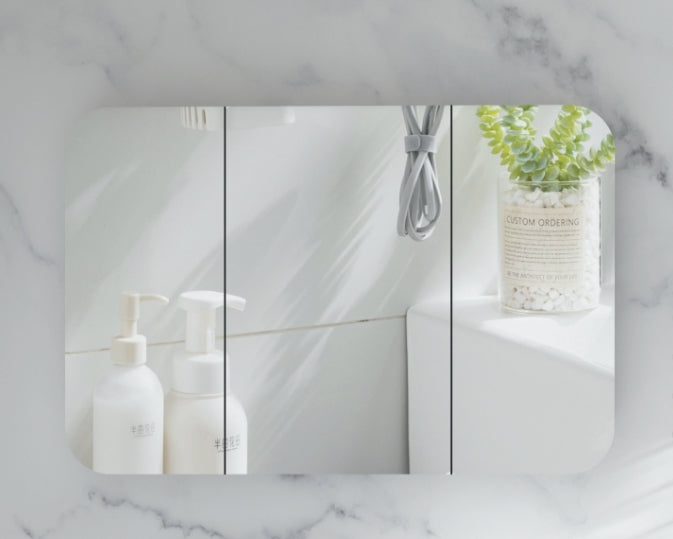 C-12080RSMW Grand Matte White Melamine White Rectangular Wall Mounted Shaving Cabinet