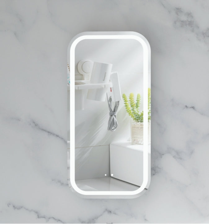 C-4590RSMWL EARLS Matte White Squircle Wall Mounted Shaving Cabinet