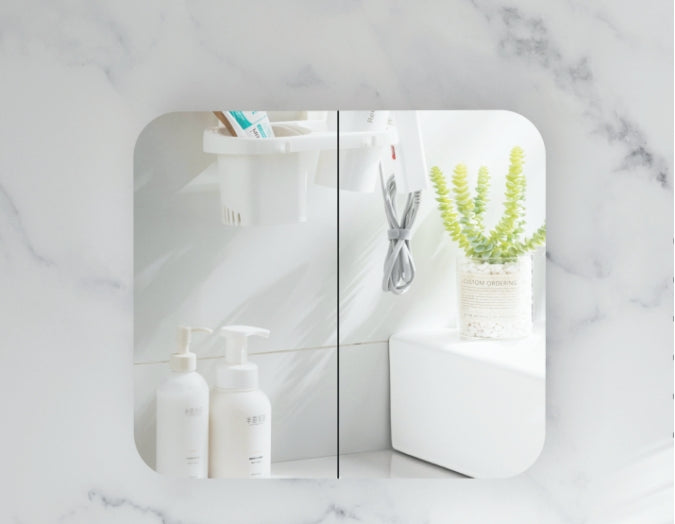 C-9080RSMW Grand Matte White Rectangular Wall Mounted Shaving Cabinet