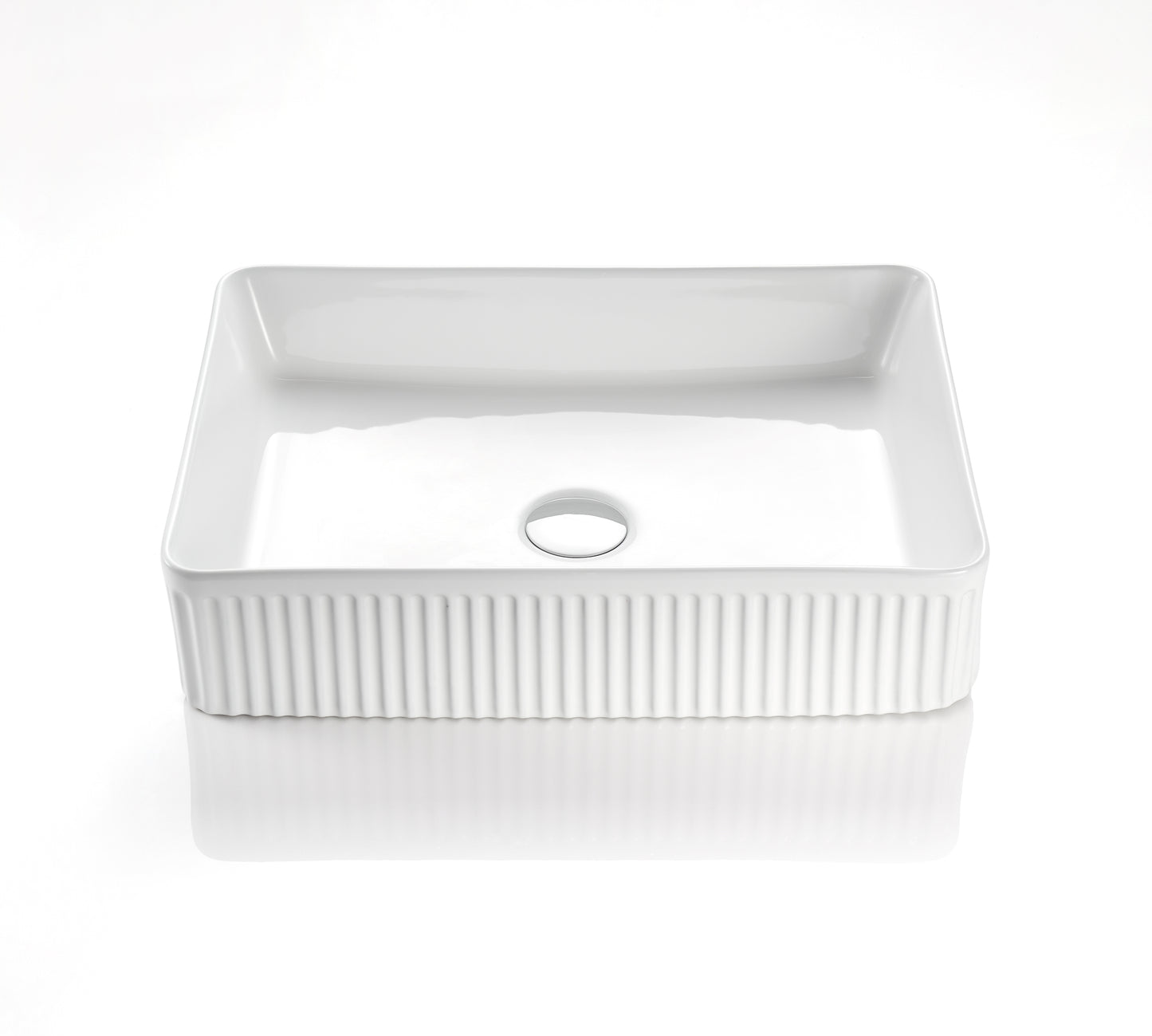 CA5038-MW Cascade Matte White Rectangular Above Counter Basin