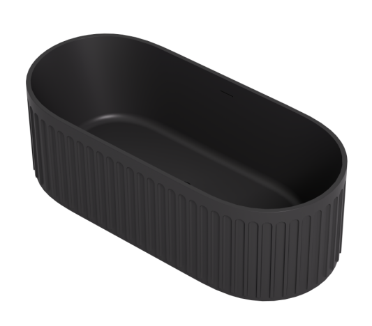 CABT1700MW Cascade Matte White Oval Free Standing Bathtub