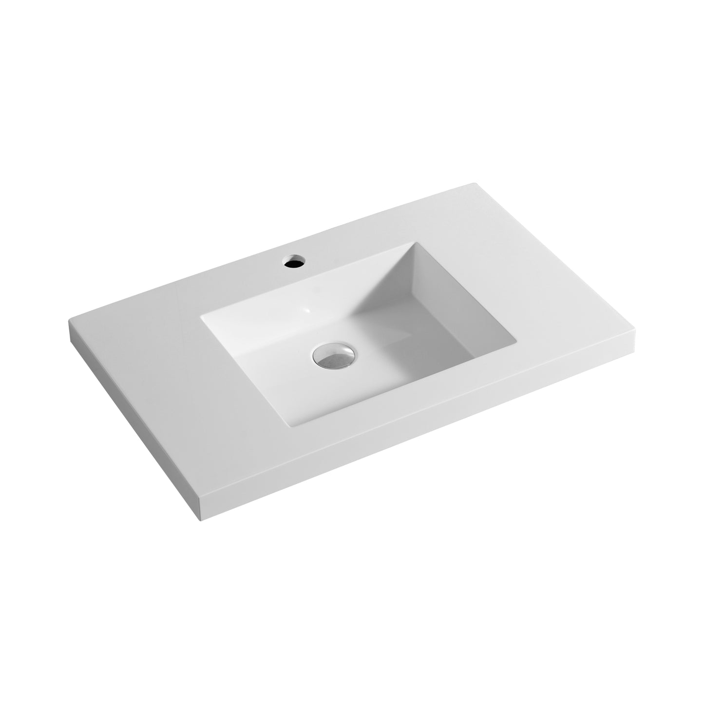 CB94LW-MW Brindabella Matte White Rectangular Wall Mounted Vanity