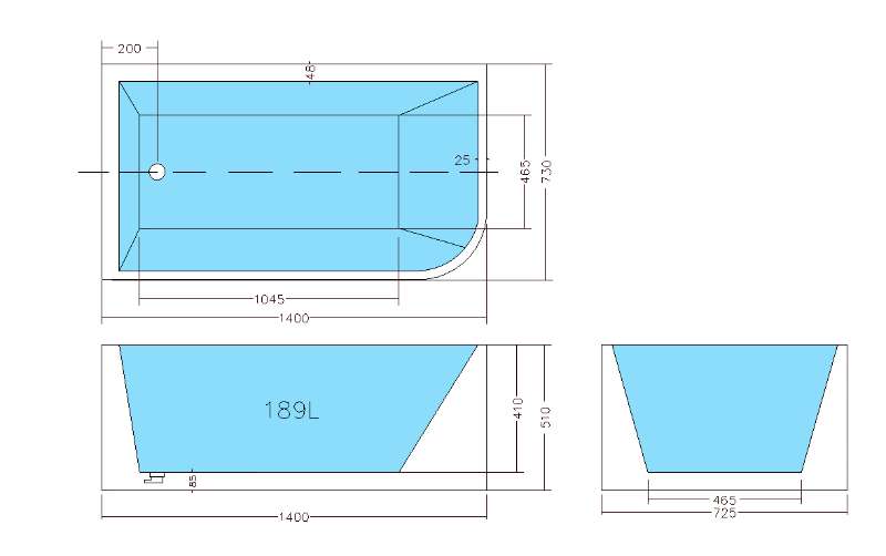 CBT1400L-510 Casey Gloss White Corner Back to Wall, Corner Bathtub