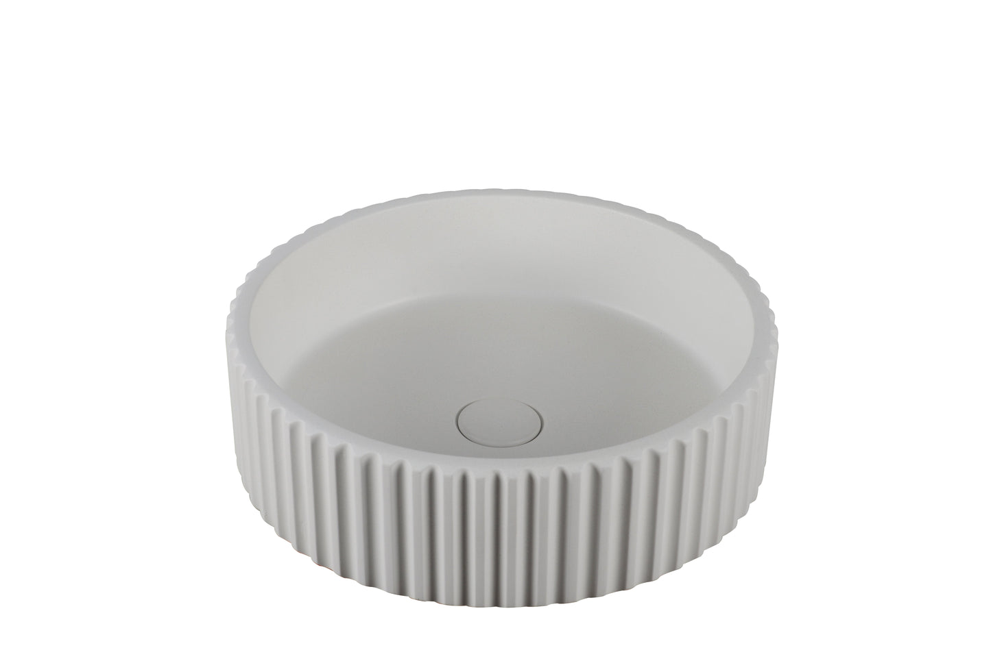 CCB-1 Matte White Round Above Counter Basin