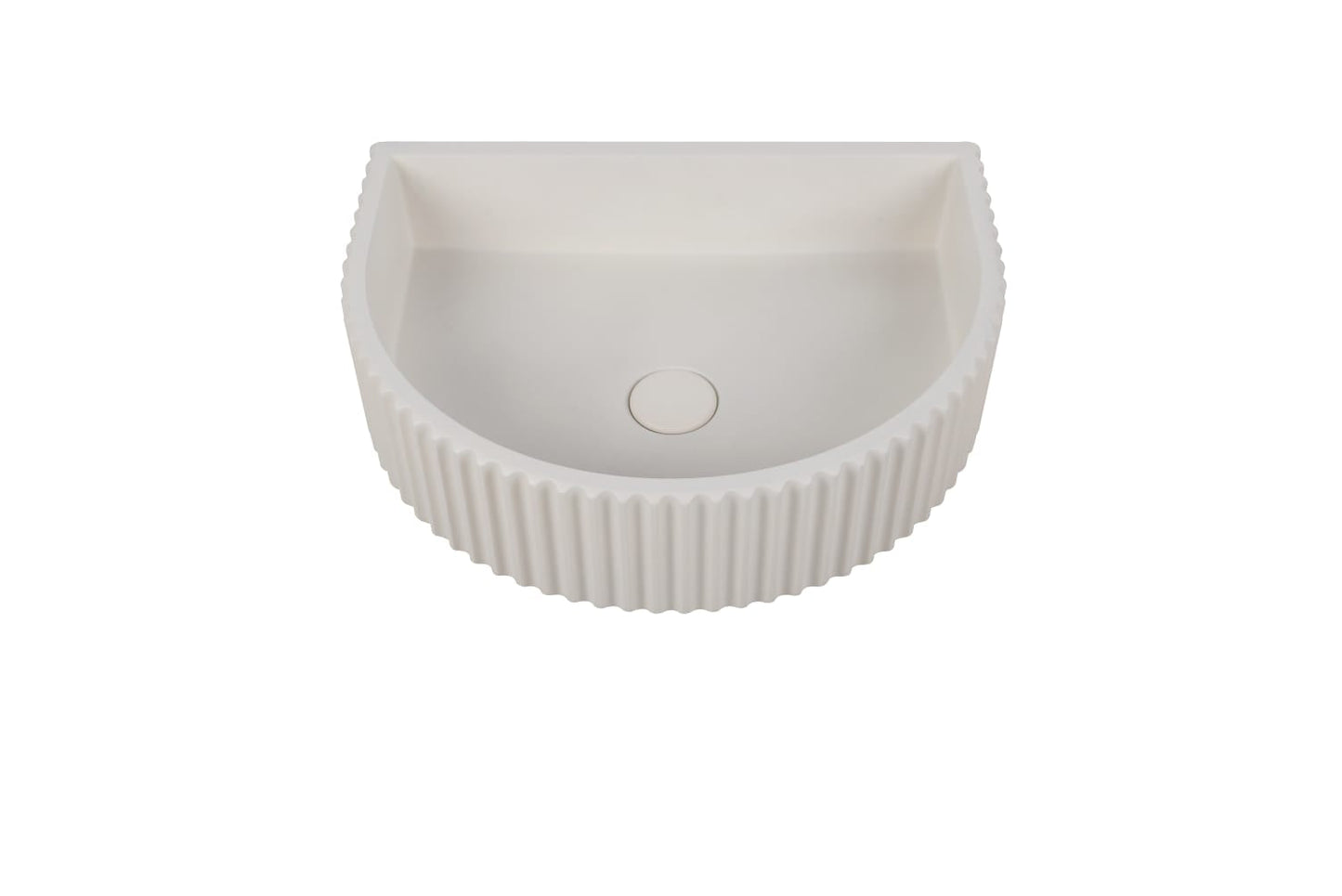 CCB-2 Fluted White Above Counter Basin