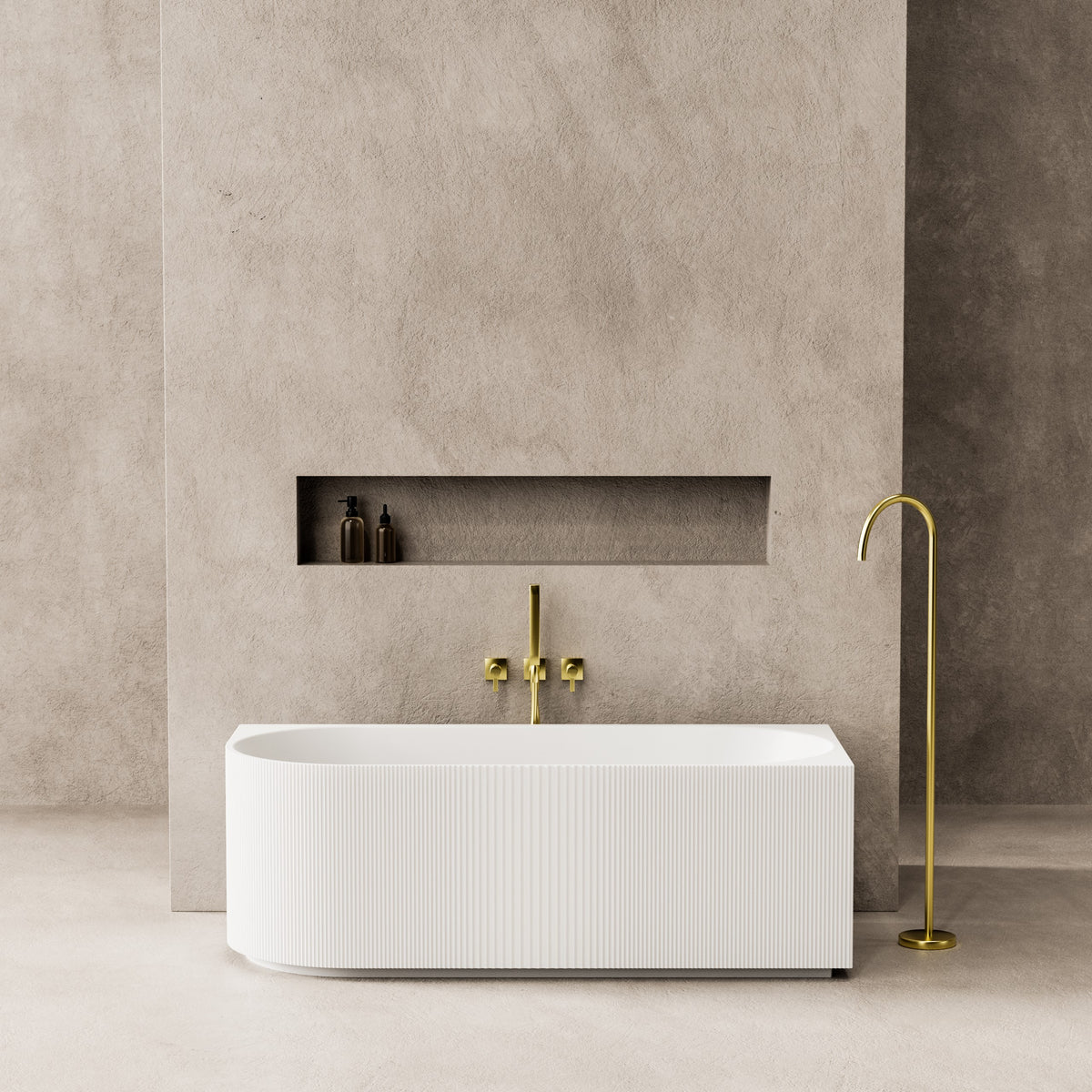 CGV1700R-GW Capri Gloss White Oval Free Standing Bathtub