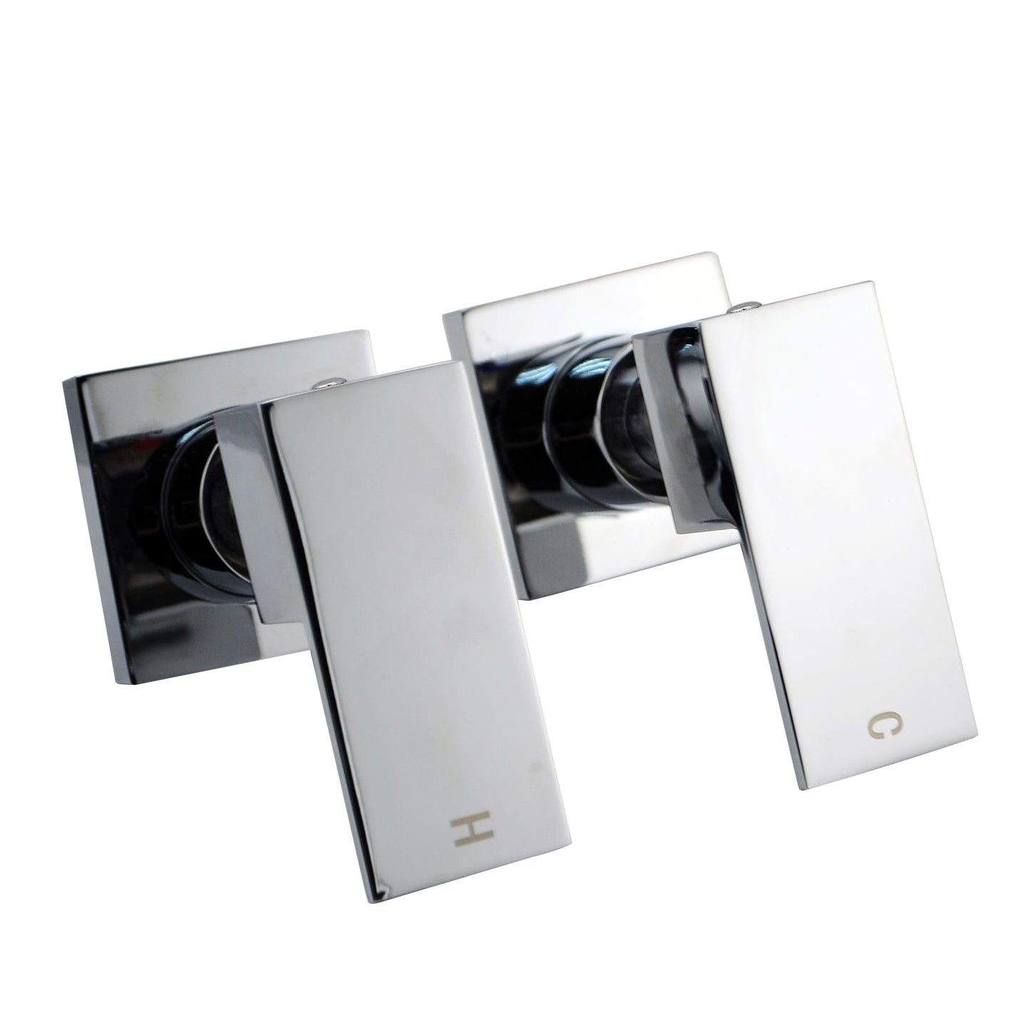 CH0002.ST BLAZE Chrome, Polished Chrome Wall Mounted Shower Taps