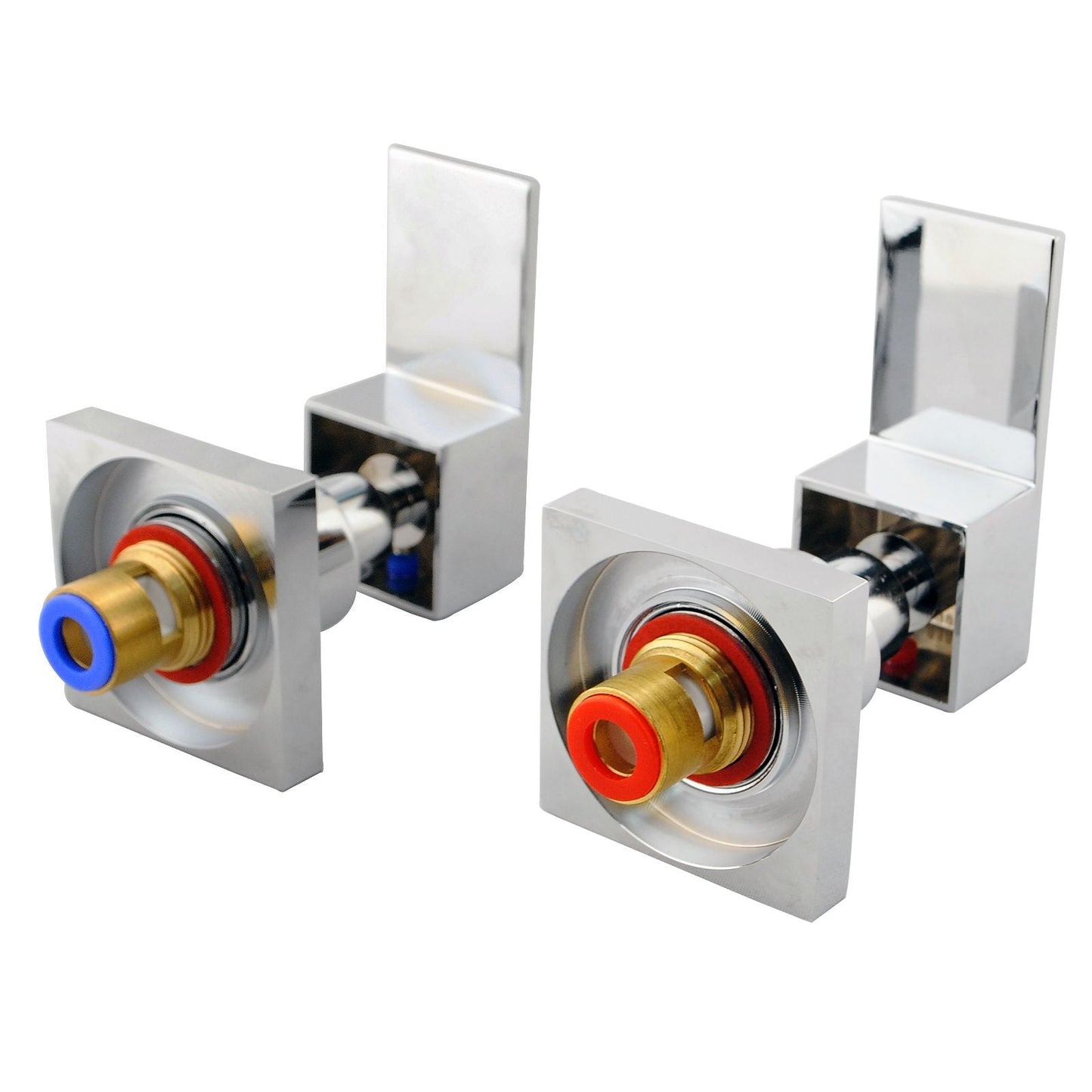 CH0002.ST BLAZE Chrome, Polished Chrome Wall Mounted Shower Taps