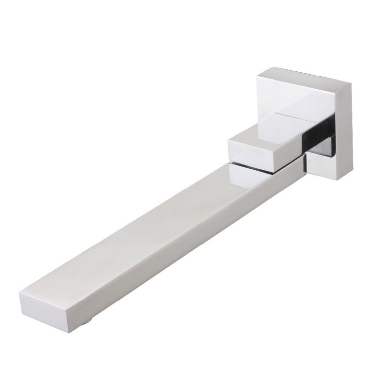 CH0003.BS Chrome, Polished Chrome Square Wall Mounted Spout