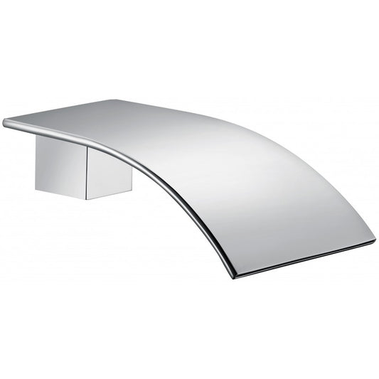 CH0005.BS Ceilia Square 02 Chrome Chrome Square Wall Mounted Bath Spout