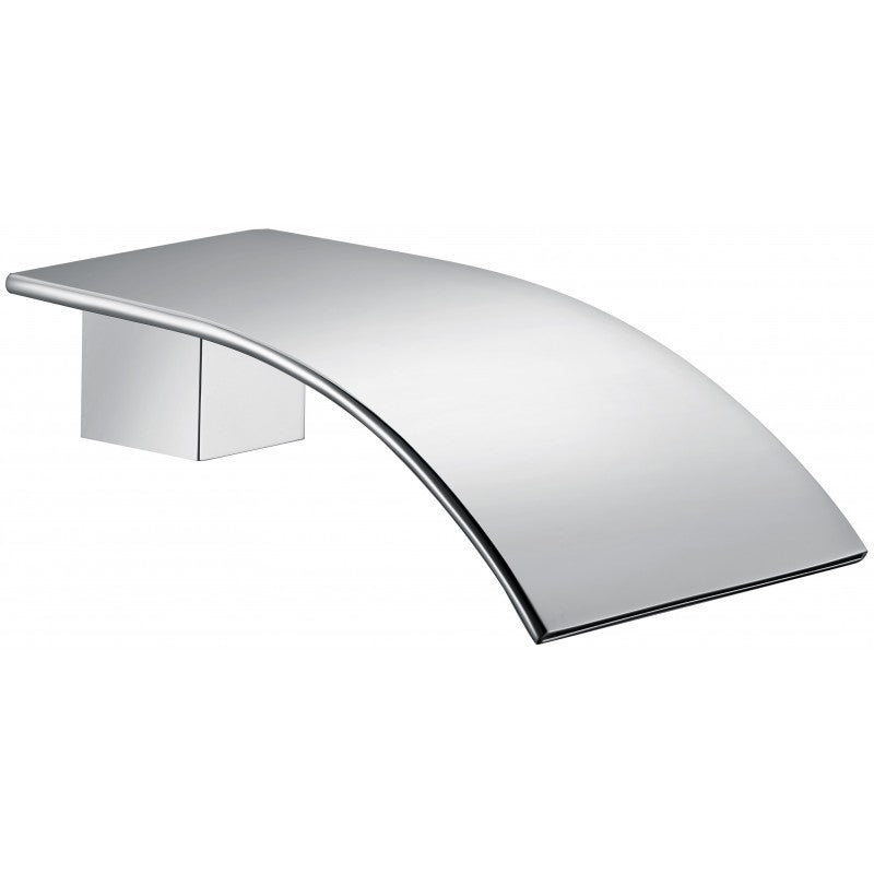 CH0005.BS Ceilia Square 02 Chrome Chrome Square Wall Mounted Bath Spout