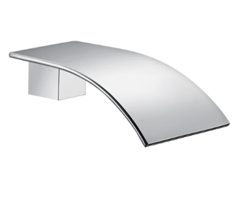 CH0005.BS CASCADE Chrome, Polished Chrome Wall Mounted Spout