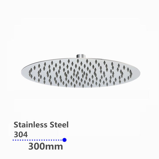 CH0008.SH Chrome, Polished Chrome Round Wall Mounted Shower Head