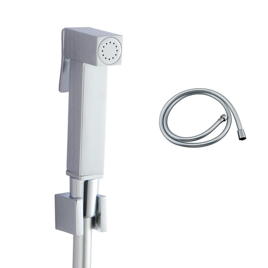 CH0009E.SH Chrome, Polished Chrome Square Wall Mounted Bidet Spray