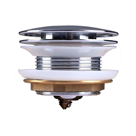 CH002.TWN Chrome, Polished Chrome Round Pop Up Waste