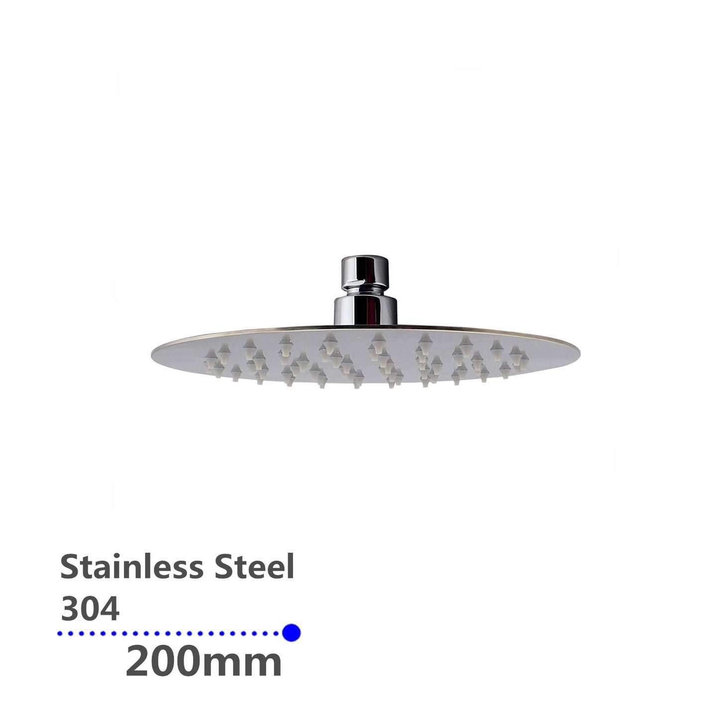 CH0119.SH Chrome, Polished Chrome Round Ceiling Mount Shower Head